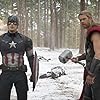 Chris Evans and Chris Hemsworth in Avengers: Age of Ultron (2015)