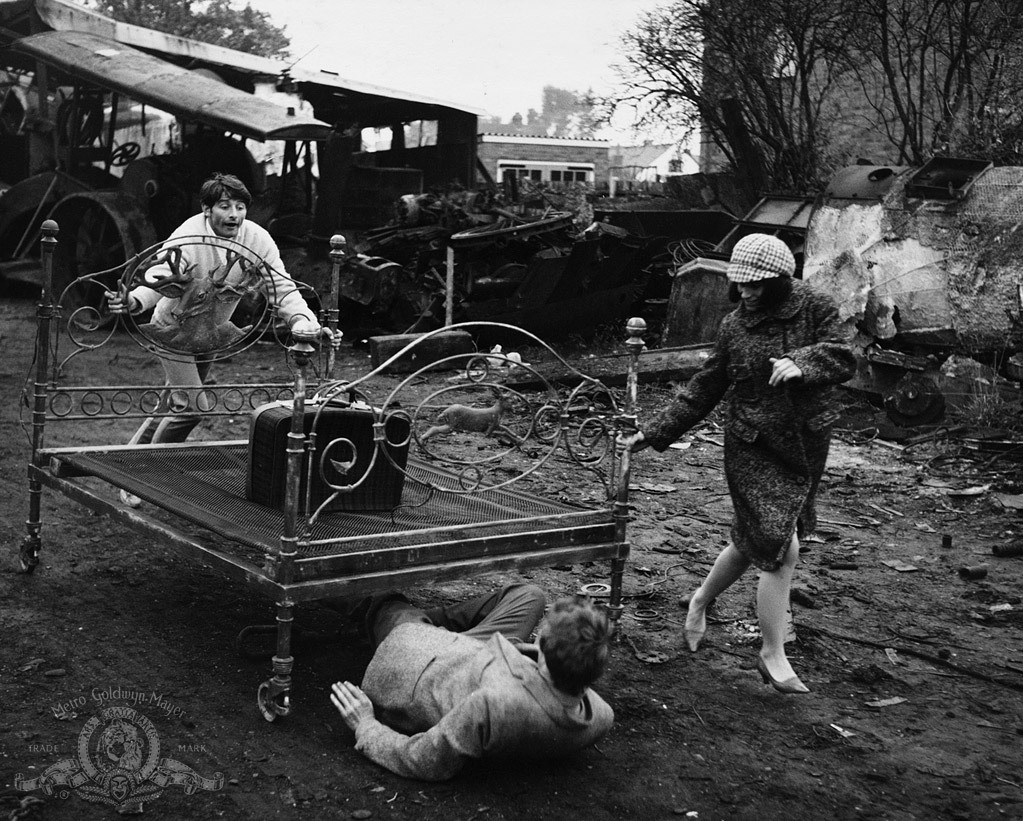 Michael Crawford, Donal Donnelly, and Rita Tushingham in The Knack... and How to Get It (1965)