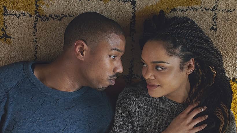 Michael B. Jordan and Tessa Thompson in Creed (2015)