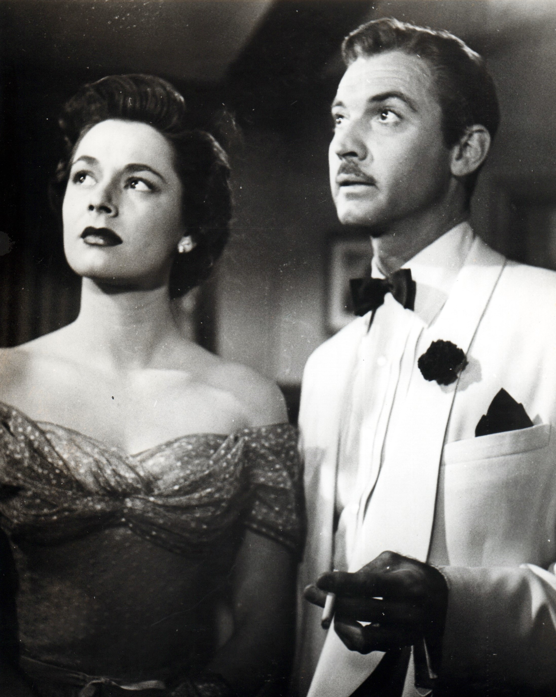 Ruth Roman and Zachary Scott in Lightning Strikes Twice (1951)