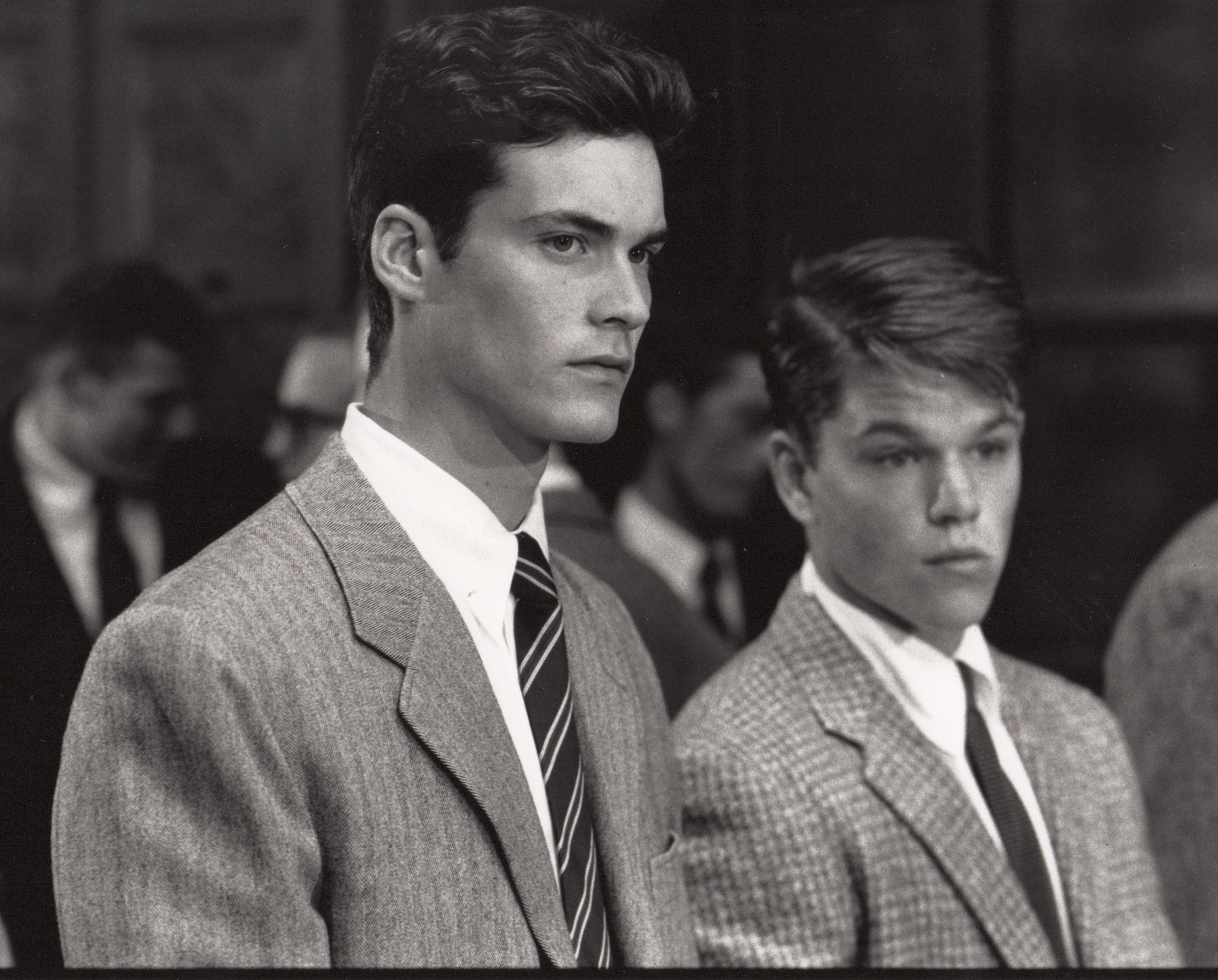 Matt Damon and Randall Batinkoff in School Ties (1992)