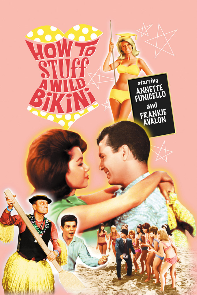 Buster Keaton, Elizabeth Montgomery, Frankie Avalon, Mickey Rooney, Brian Donlevy, Annette Funicello, Beverly Adams, John Ashley, Ron Brown, Michele Carey, Marianne Gaba, Dwayne Hickman, Harvey Lembeck, Len Lesser, Jody McCrea, Bobbie Shaw Chance, and Irene Tsu in How to Stuff a Wild Bikini (1965)