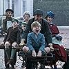 Lin-Manuel Miranda, Emily Mortimer, Julie Walters, Emily Blunt, Pixie Davies, Nathanael Saleh, and Joel Dawson in Mary Poppins Returns (2018)