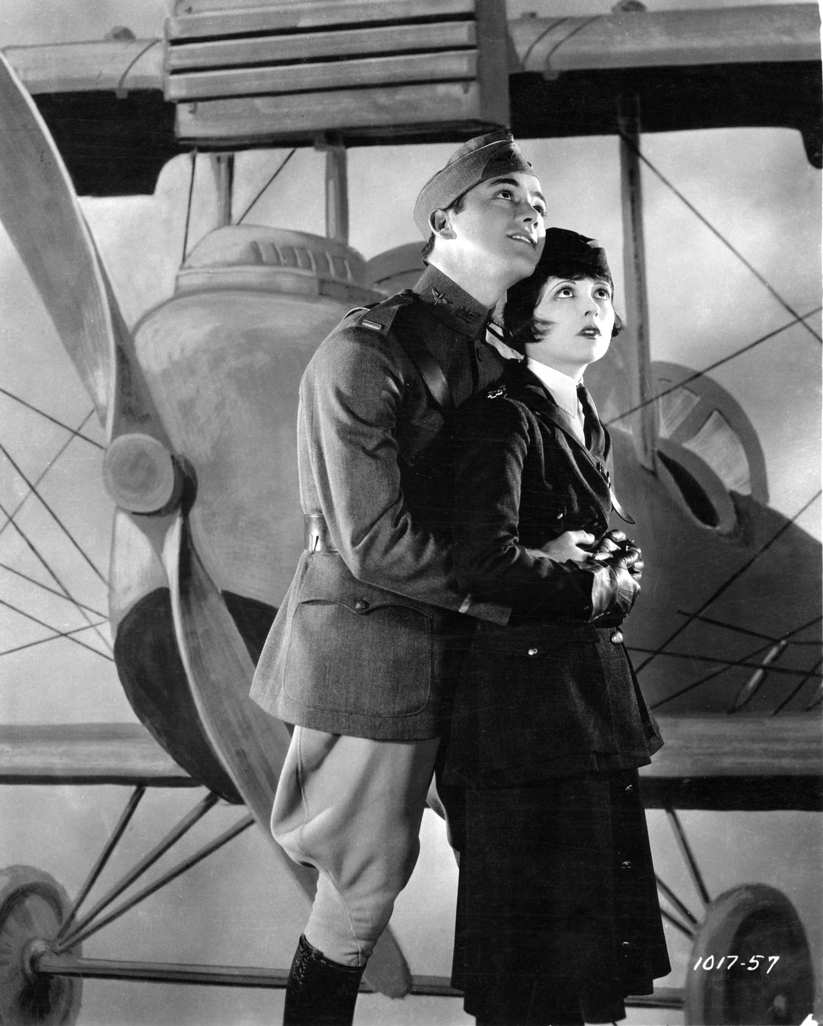 Clara Bow and Charles 'Buddy' Rogers in Wings (1927)