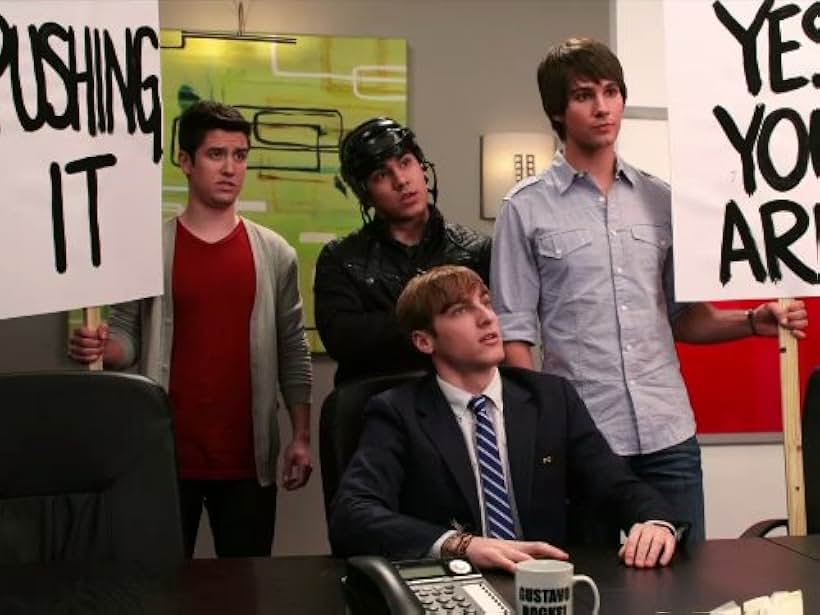 Kendall Schmidt, Carlos PenaVega, James Maslow, and Logan Henderson in Big Time Rush (2009)