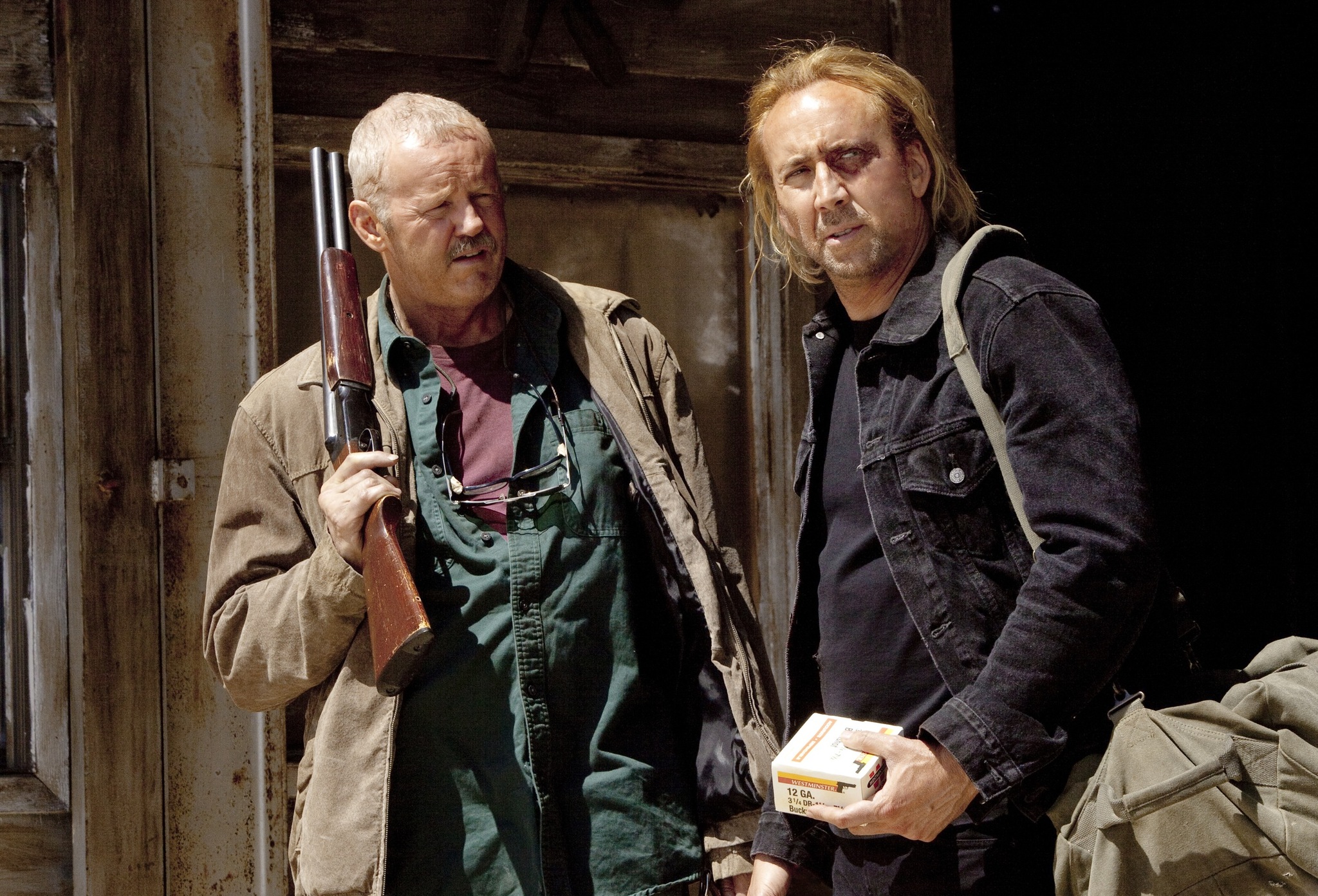 Nicolas Cage and David Morse in Drive Angry (2011)