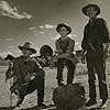 John Wayne, Walter Brennan, and Mickey Kuhn in Red River (1948)