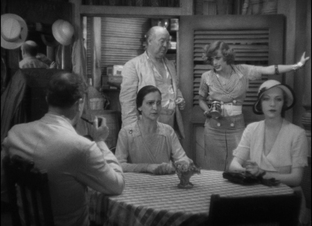 Joan Crawford, Beulah Bondi, Guy Kibbee, Kendall Lee, and Matt Moore in Rain (1932)