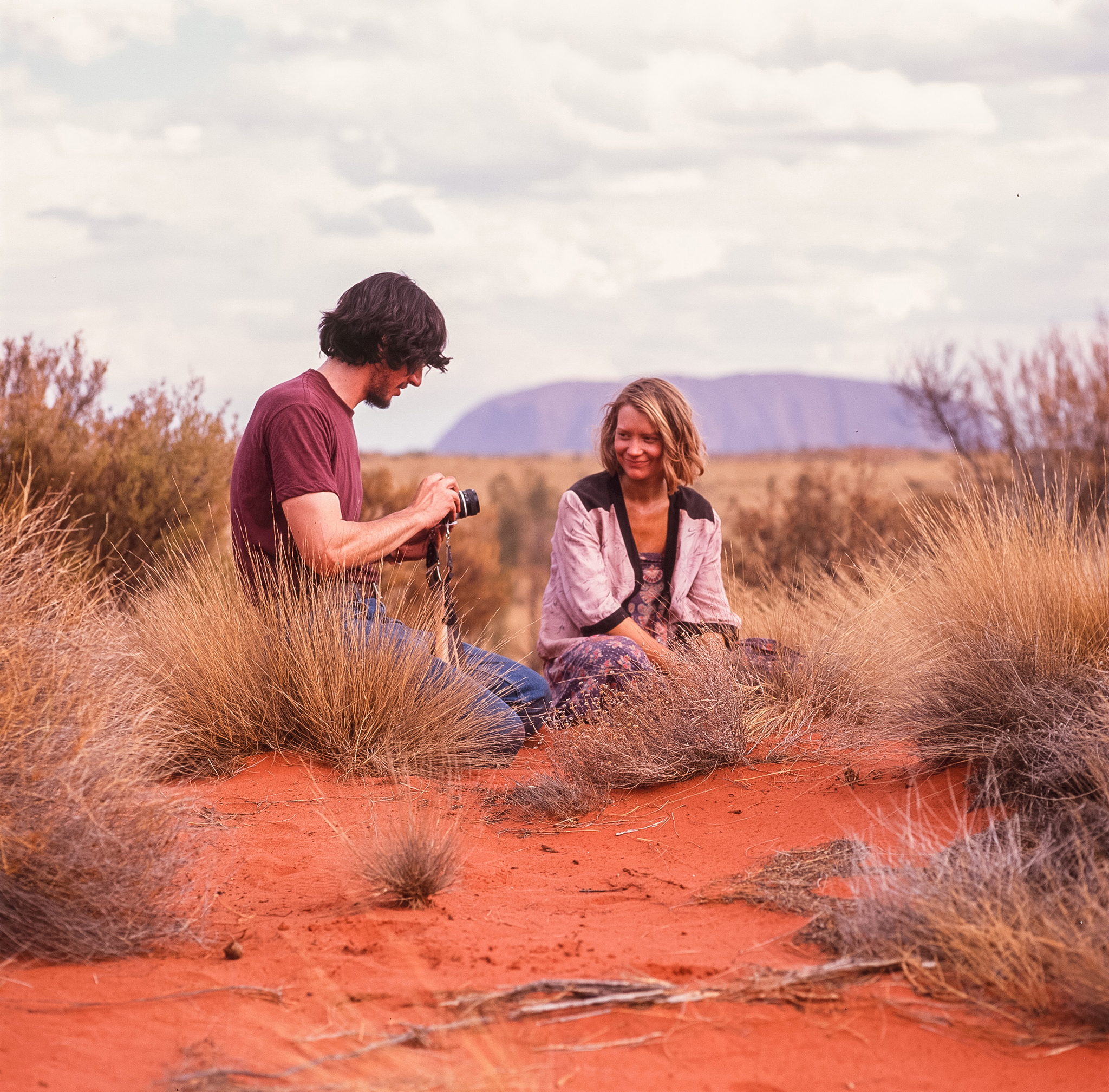 Mia Wasikowska and Adam Driver in Tracks (2013)