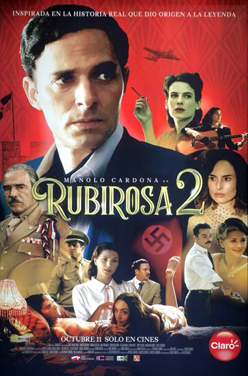 Damián Alcázar, Manolo Cardona, Ana Serradilla, Shalim Ortiz, Carolina Guerra, and Héctor Aníbal in Rubirosa 2 (2018)