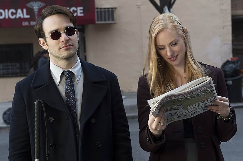 Charlie Cox and Deborah Ann Woll in Daredevil (2015)