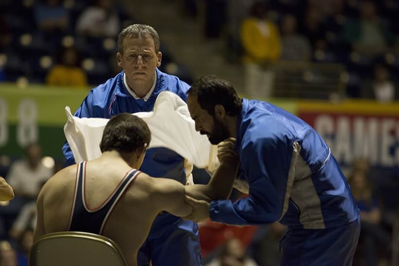 Steve Carell, Mark Ruffalo, and Channing Tatum in Foxcatcher (2014)