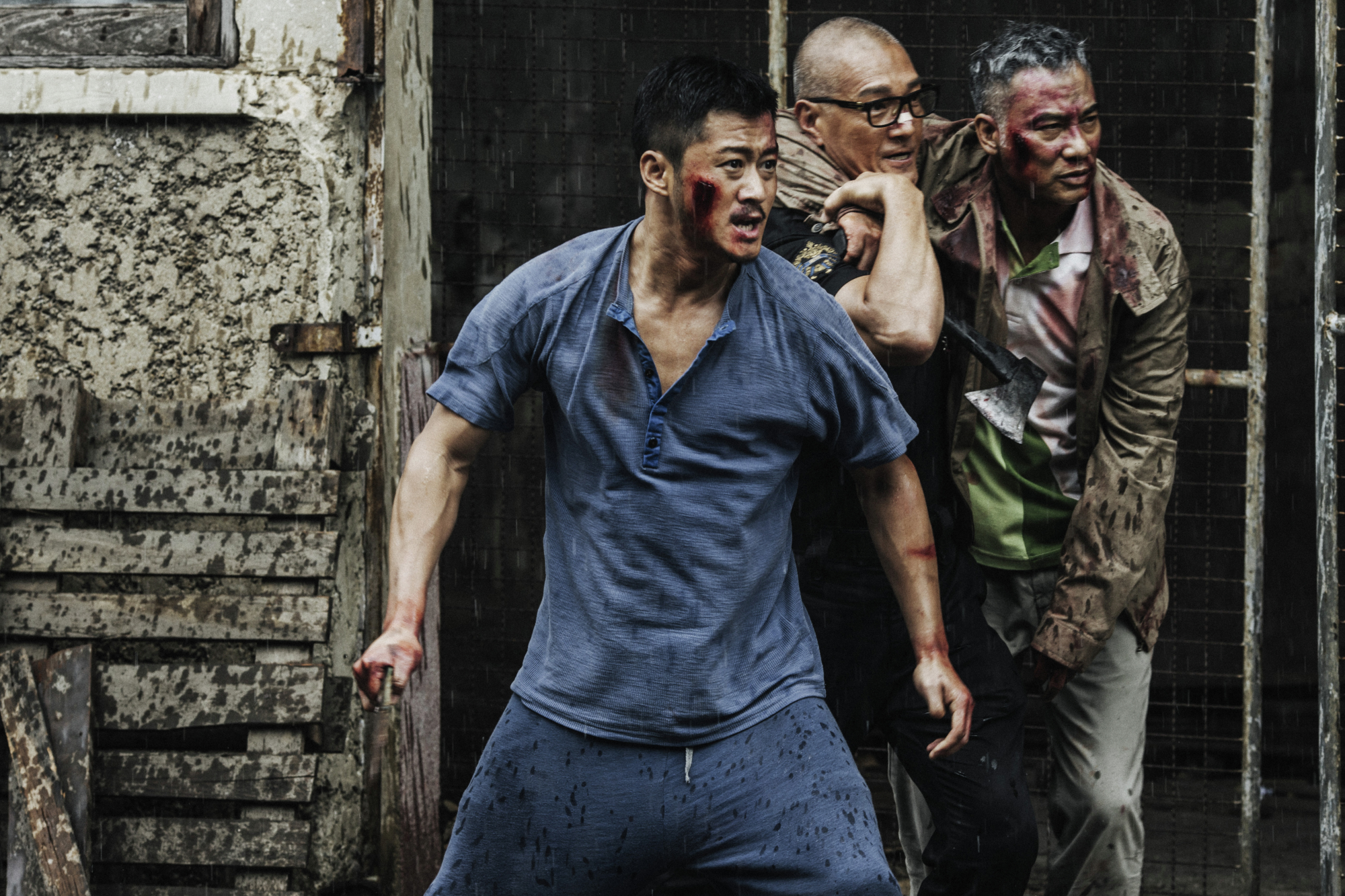 Wai-Kwong Lo, Jing Wu, and Simon Yam in Kill Zone 2 (2015)