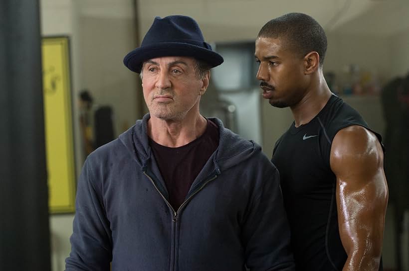 Sylvester Stallone and Michael B. Jordan in Creed (2015)