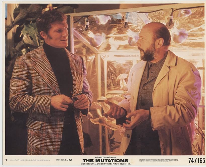 Donald Pleasence and Brad Harris in The Mutations (1974)