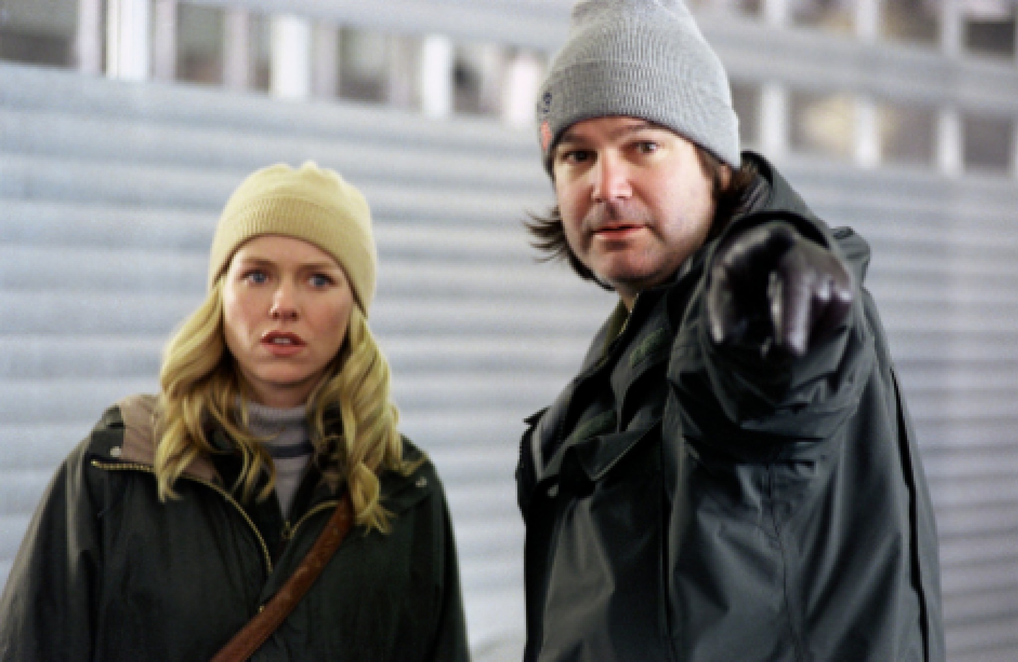 Gore Verbinski and Naomi Watts in The Ring (2002)