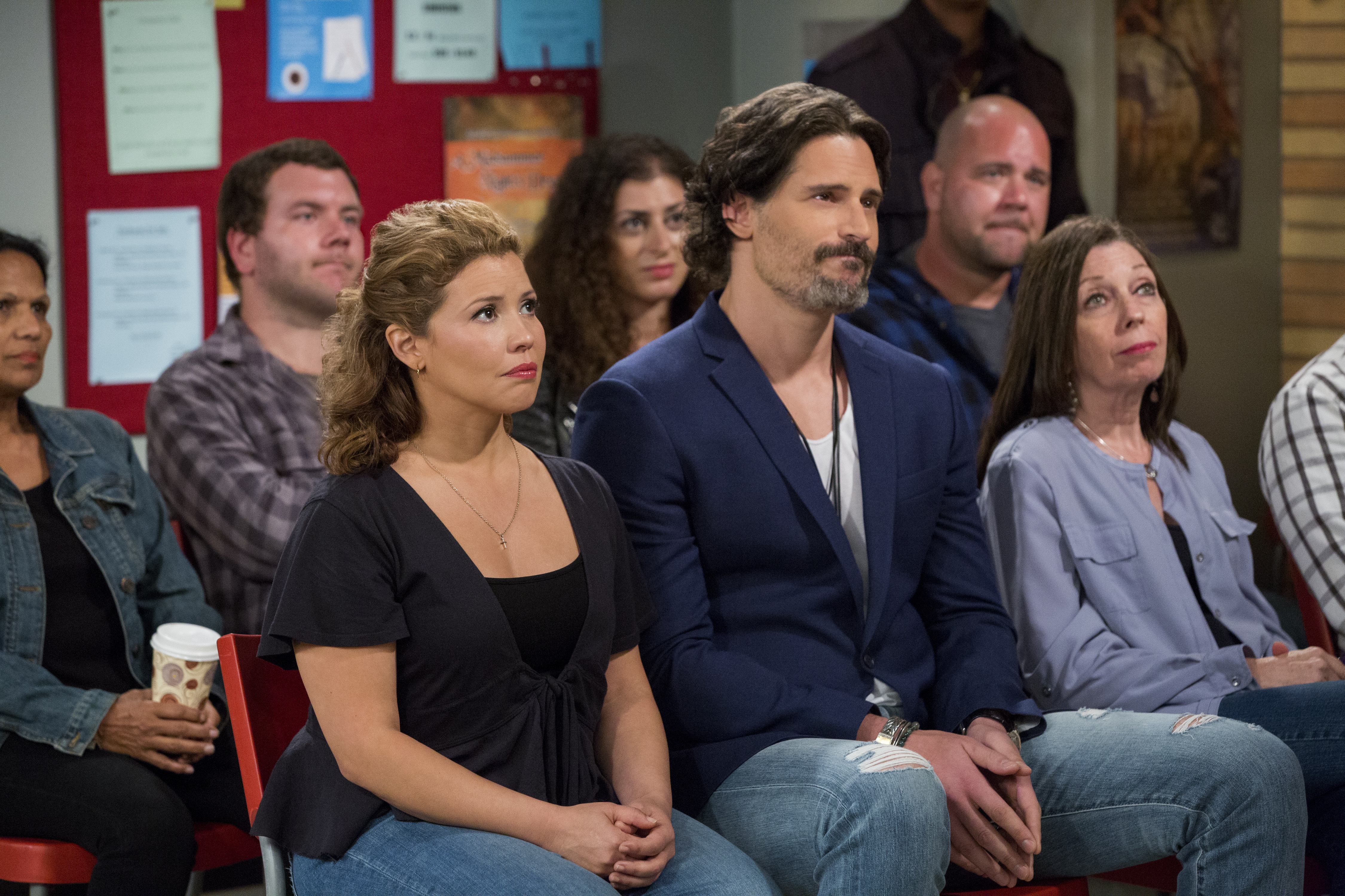 Justina Machado and Joe Manganiello in One Day at a Time (2017)