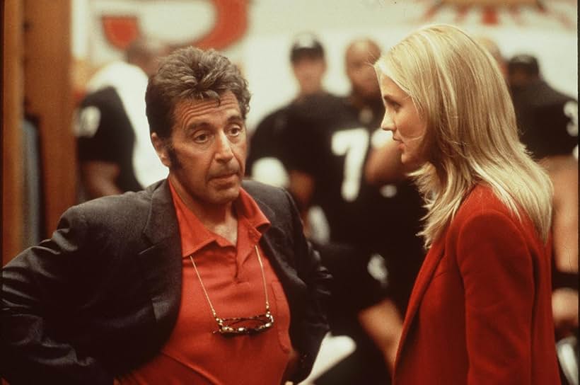 Cameron Diaz and Al Pacino in Any Given Sunday (1999)