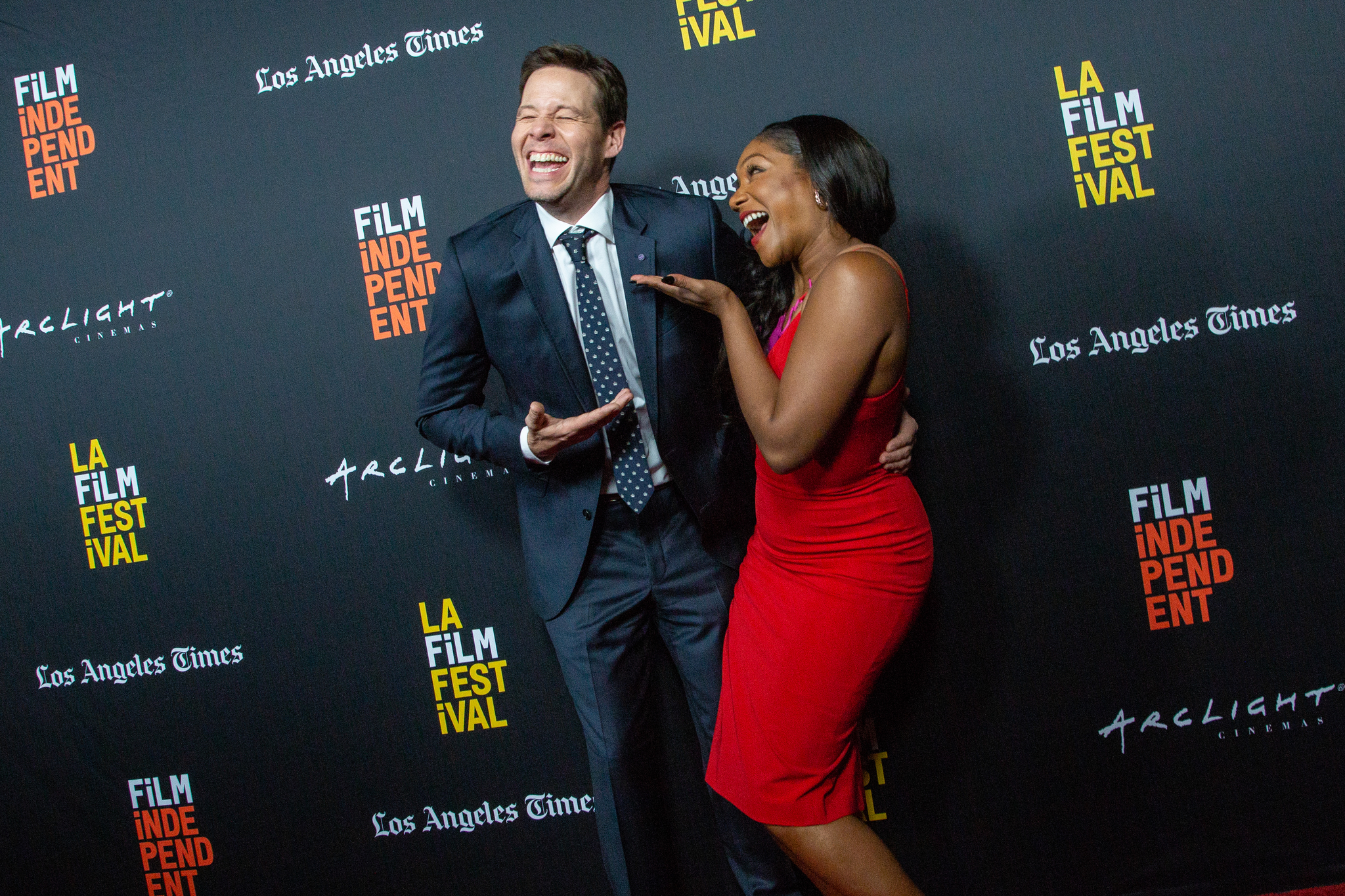 Ike Barinholtz and Tiffany Haddish at an event for The Oath (2018)