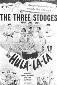 Moe Howard, Larry Fine, Shemp Howard, and Jean Willes in Hula-La-La (1951)