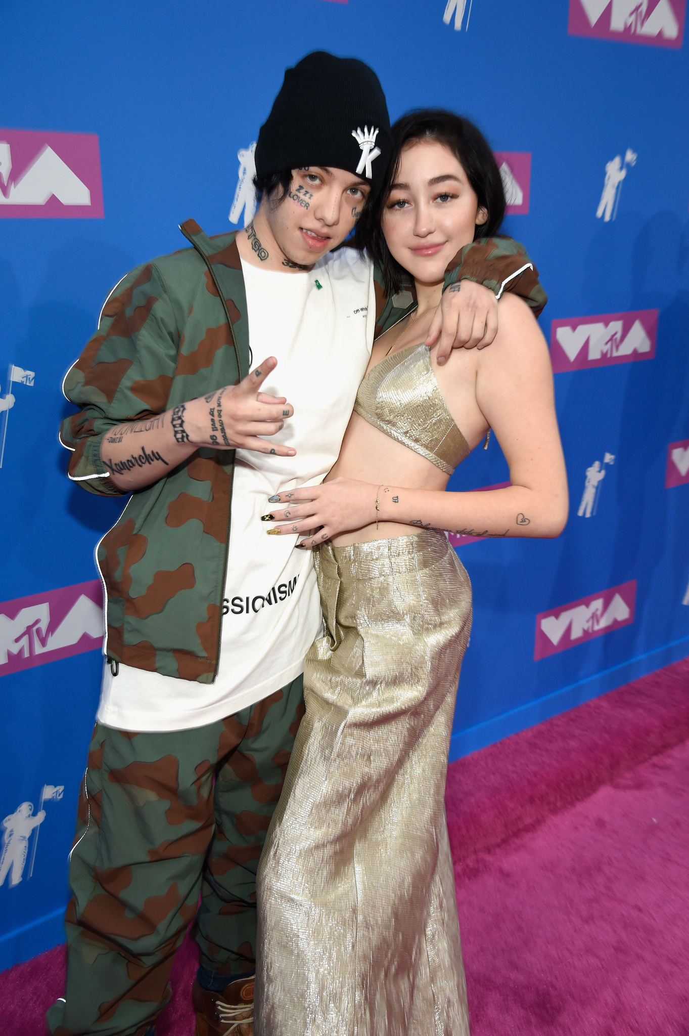 Noah Cyrus and Lil Xan at an event for 2018 MTV Video Music Awards (2018)