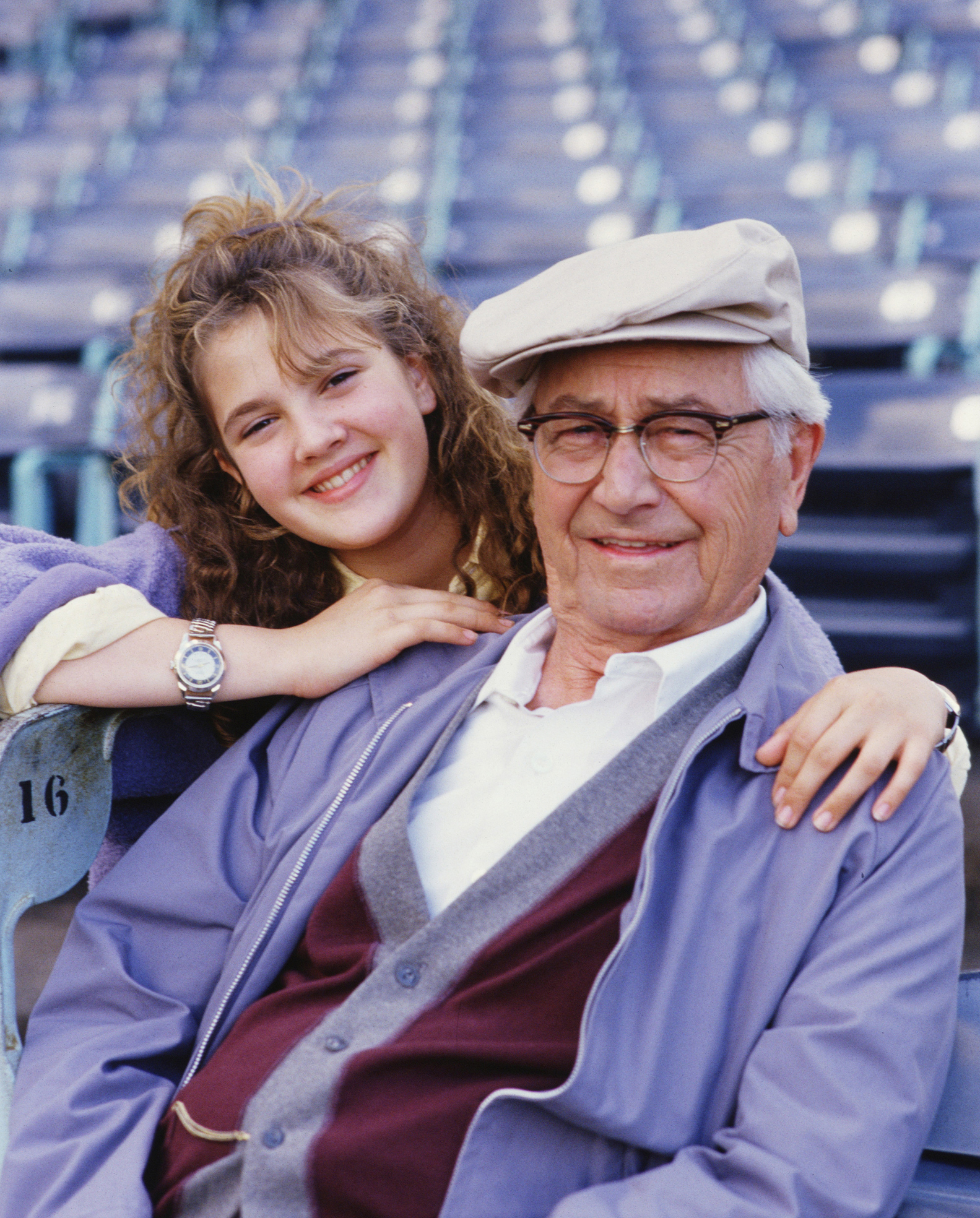 Drew Barrymore and Robert Young in A Conspiracy of Love (1987)