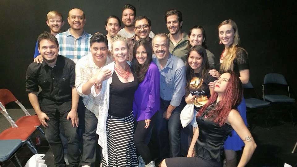 Director Denise Blasor and cast of CHINGON by Mauro Flores with Richard Azurdia, Tracy Perez, Julian Scott Urena, Elisa Noemi, Adrian Gonzalez, Roco Ponce, Vance Valencia, Alex Alfaro, Andrew Galvan, Letty Valladares, John Flores.