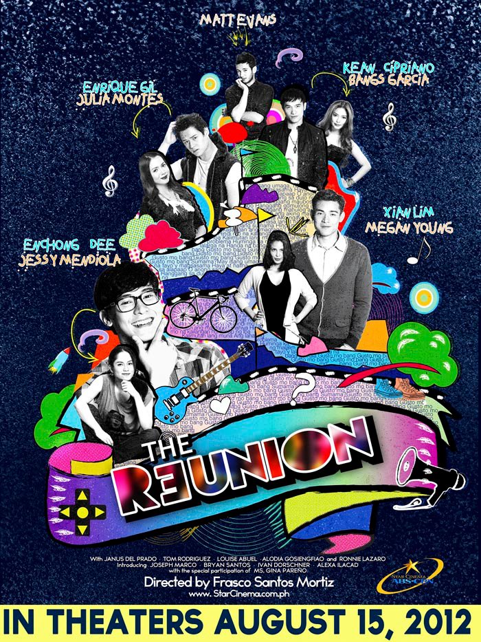 Megan Young, Julia Montes, Bangs Garcia, Matt Evans, Enchong Dee, Kean Cipriano, Jessy Mendiola, Enrique Gil, and Xian Lim in The Reunion (2012)