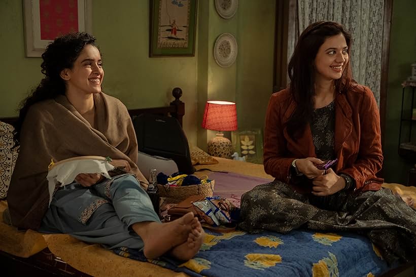 Sanya Malhotra and Shruti Sharma in Pagglait (2021)