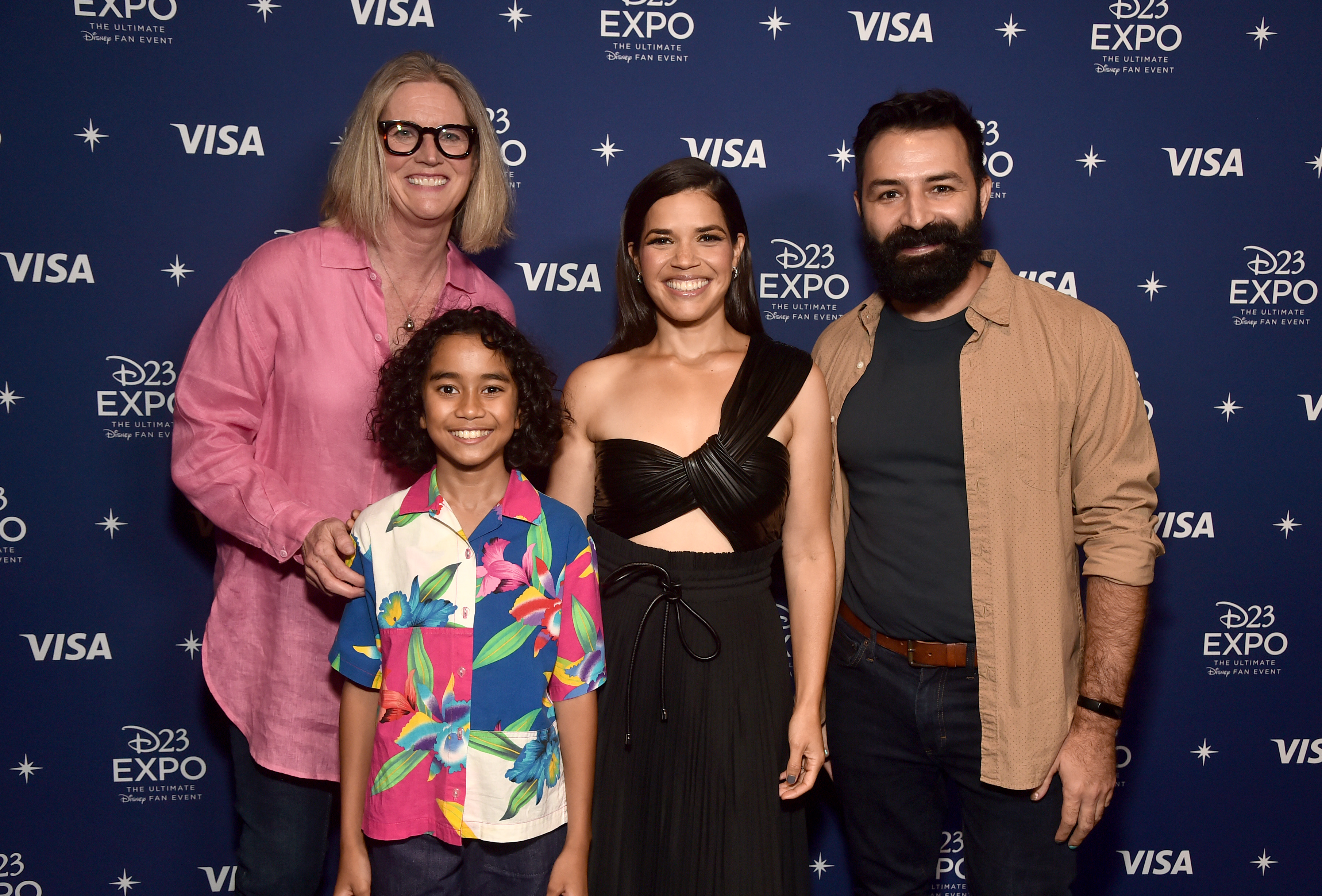 Yonas Kibreab, America Ferrera, and Adrian Molina