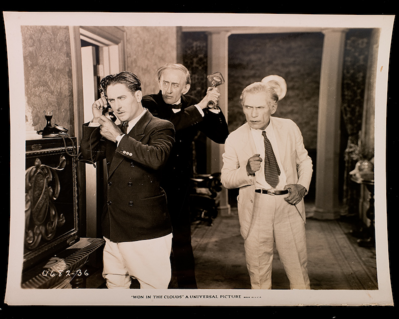 George B. French, Albert Prisco, and Al Wilson in Won in the Clouds (1928)