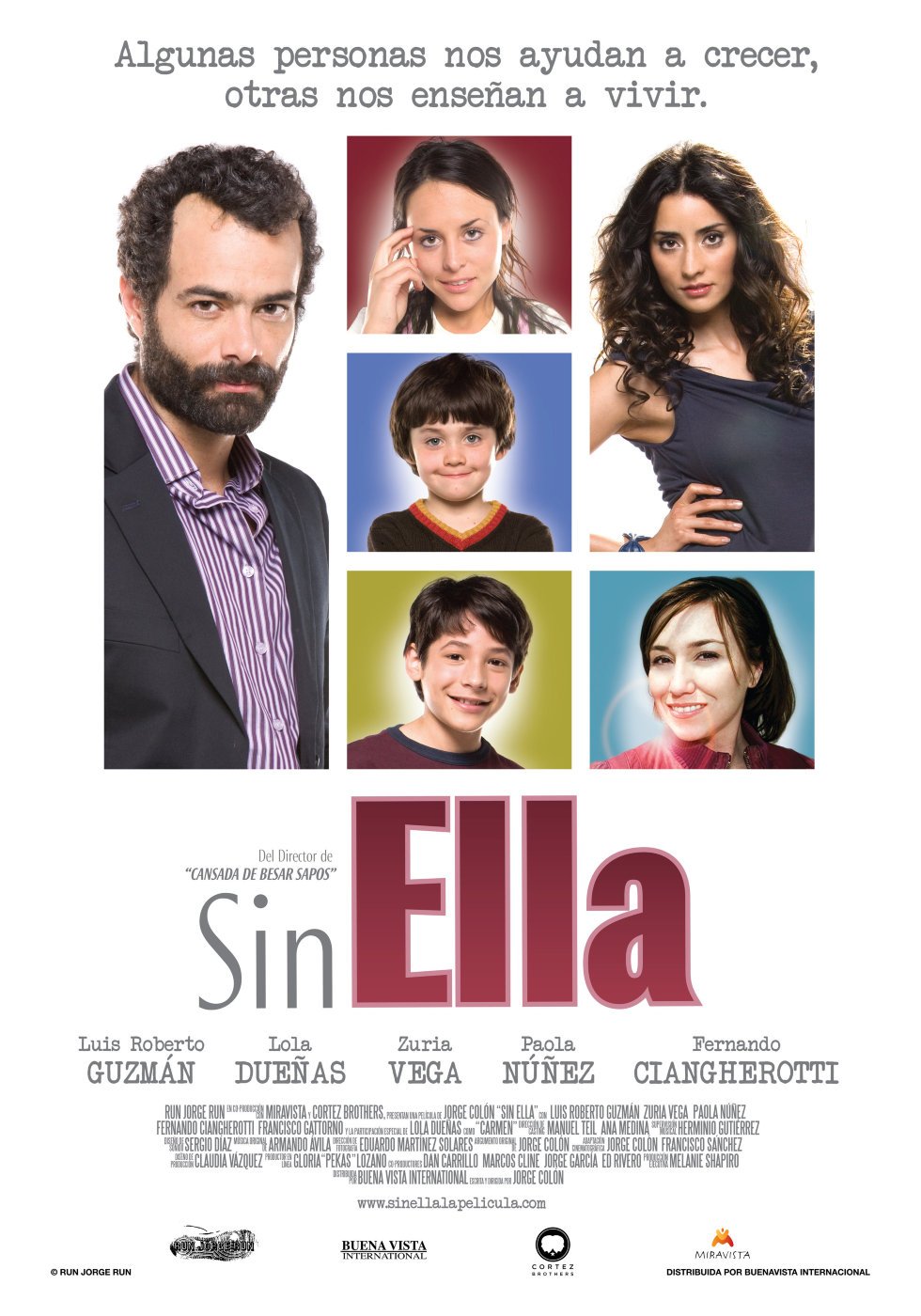 Lola Dueñas, Luis Roberto Guzmán, Paola Núñez, Zuria Vega, and Jorge Eduardo García in Sin ella (2010)