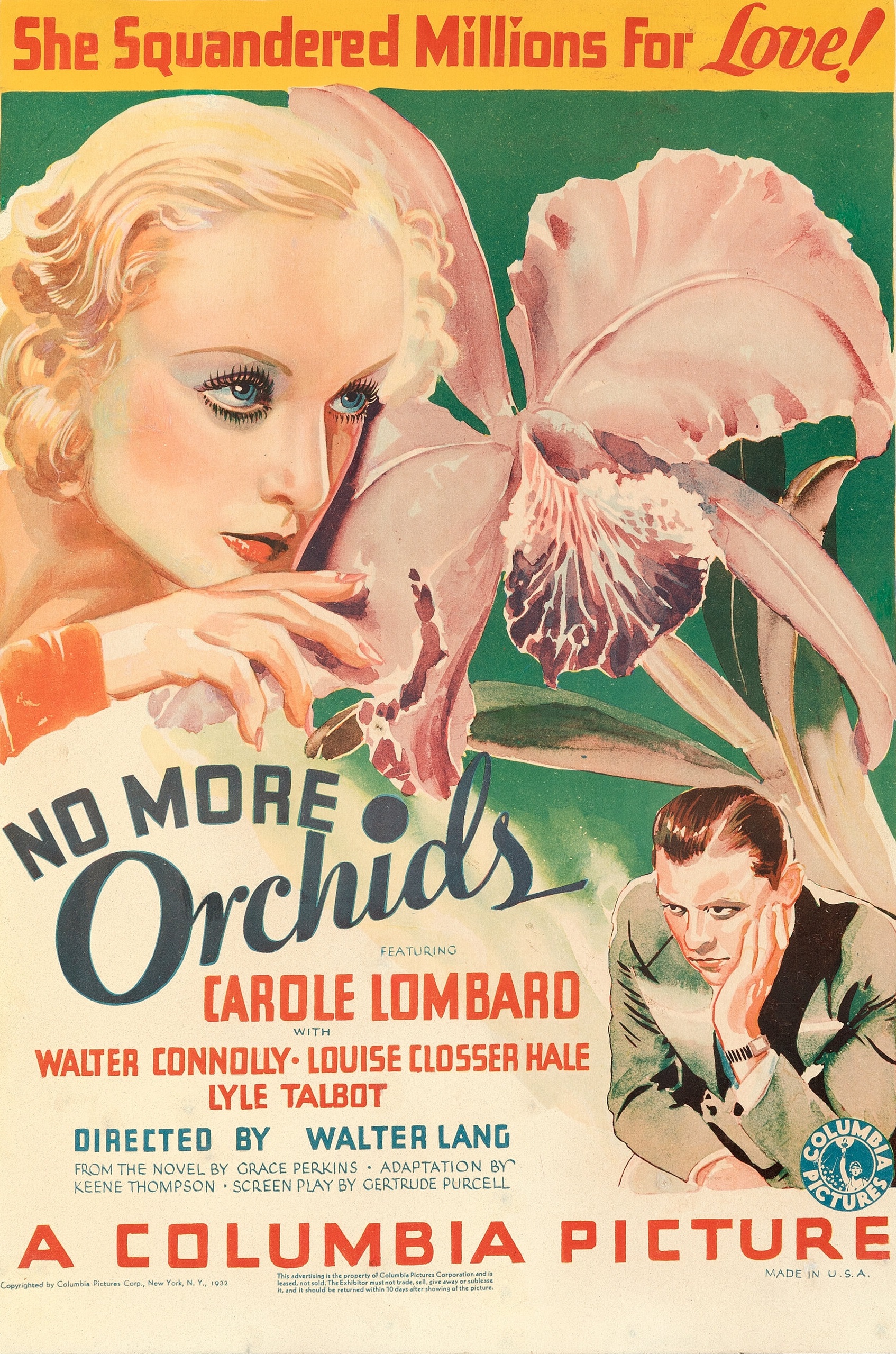 Carole Lombard and Lyle Talbot in No More Orchids (1932)