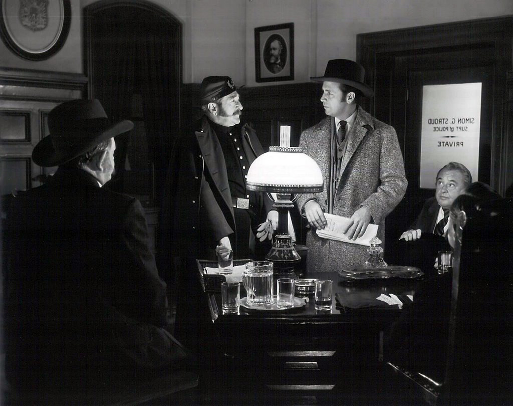 Adolphe Menjou, Dick Powell, and Bert Roach in The Tall Target (1951)