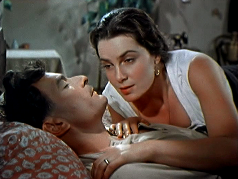 Elina Bystritskaya and Pyotr Glebov in Quiet Flows the Don (1957)