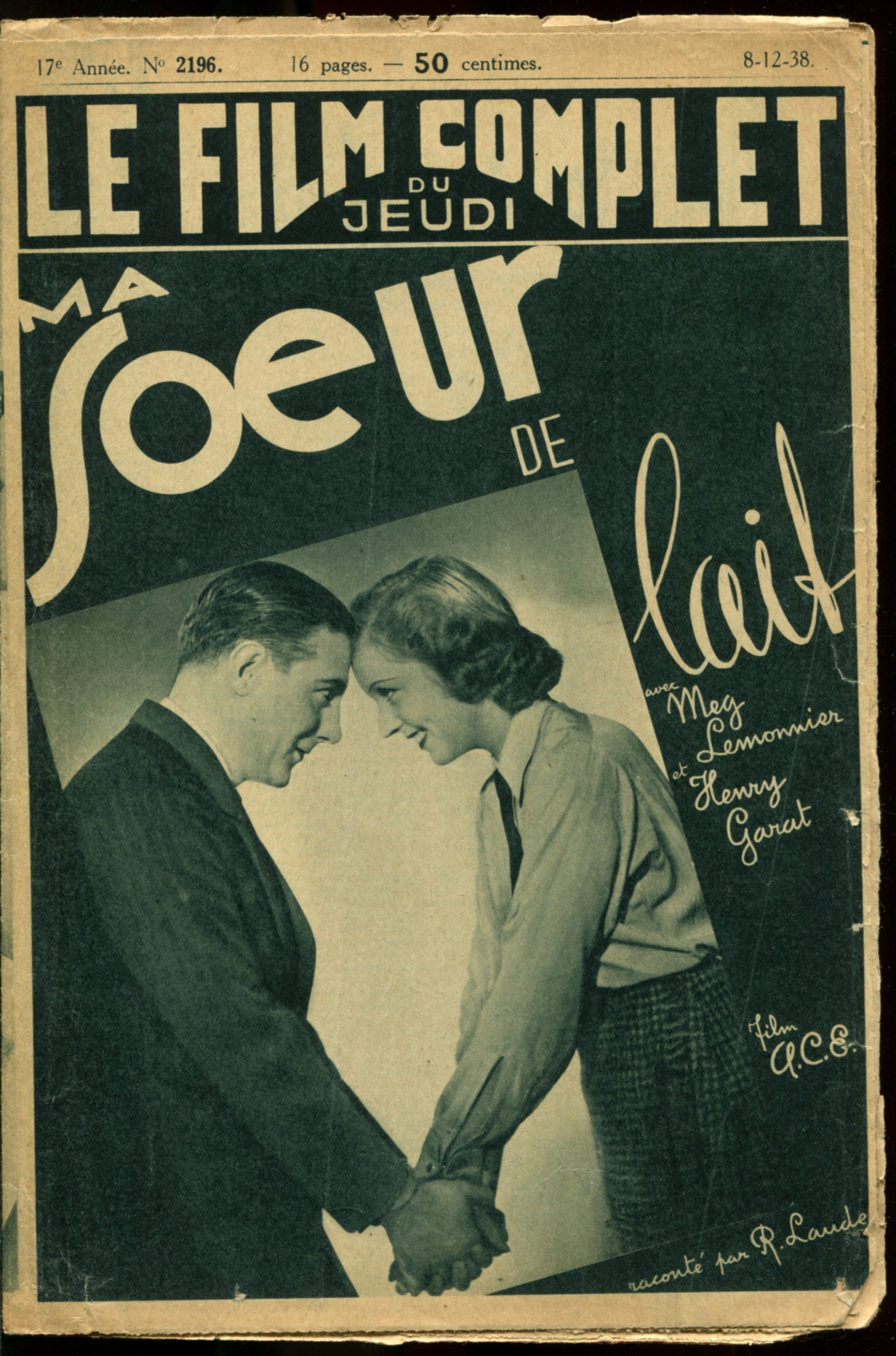 Henri Garat and Meg Lemonnier in Ma soeur de lait (1938)