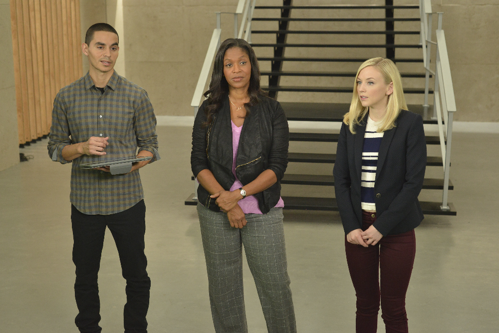 Merrin Dungey, Emily Kinney, and Manny Montana in Conviction (2016)