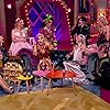 Corinne Draï, Athena Sorgelikis, Amanda Tears, Brittany Von Bottoks, Edna Sorgelsen, Mademoiselle Boop, Mocca Bone, Peach, Susan, and Valenciaga in Drag Race Belgique (2023)