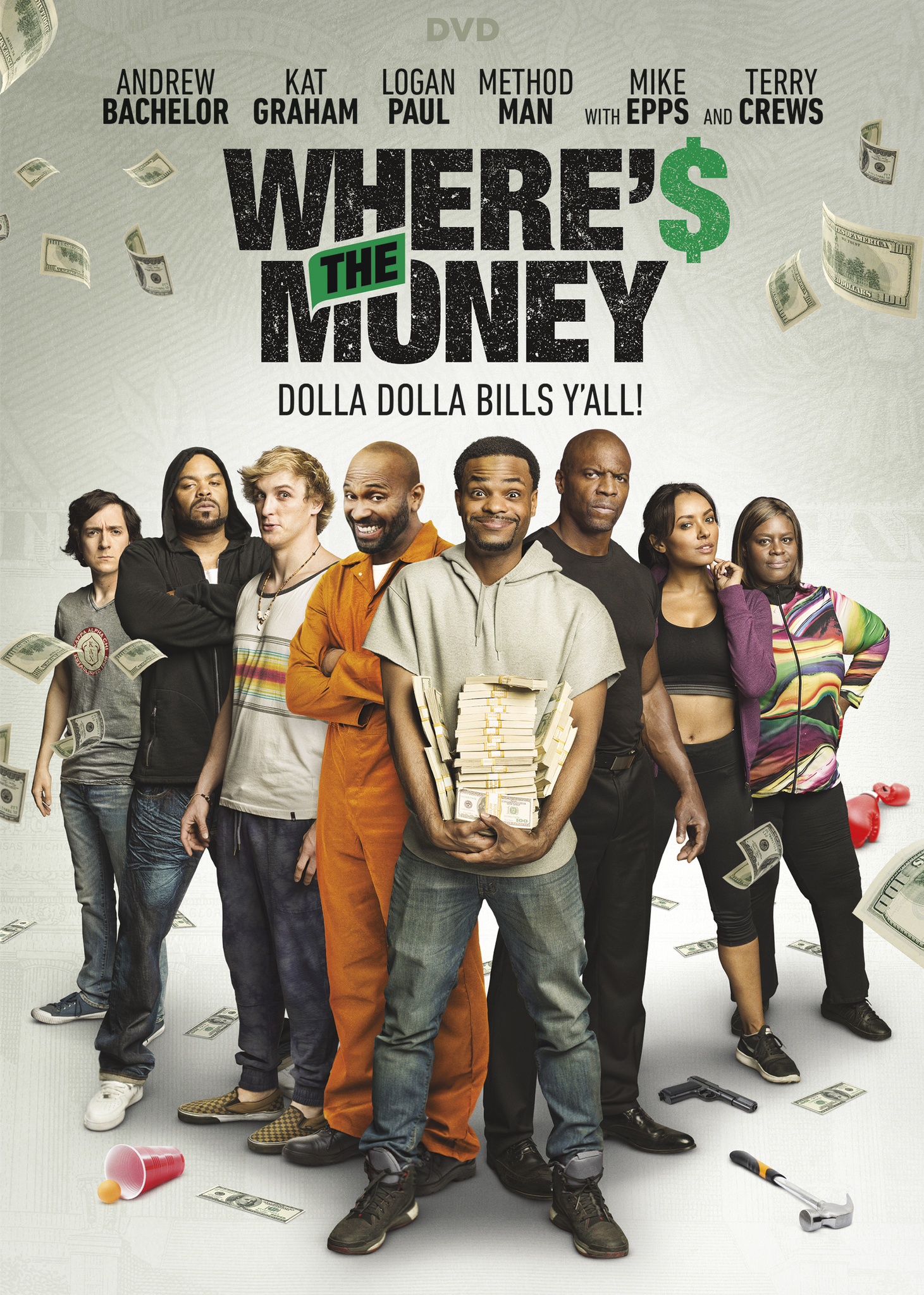 Terry Crews, Mike Epps, Kat Graham, Method Man, Retta, Josh Brener, Andrew Bachelor, and Logan Paul in Where's the Money (2017)