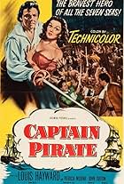 Louis Hayward, Patricia Medina, and John Sutton in Captain Pirate (1952)