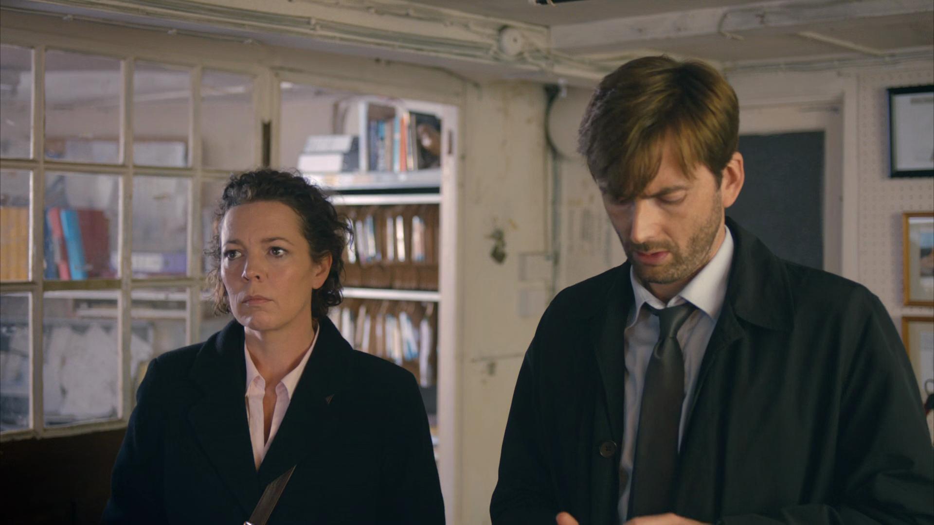 David Tennant and Olivia Colman in Broadchurch (2013)