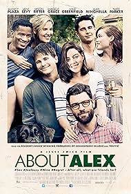 Max Greenfield, Jason Ritter, Maggie Grace, Max Minghella, Nate Parker, Aubrey Plaza, and Jane Levy in About Alex (2014)