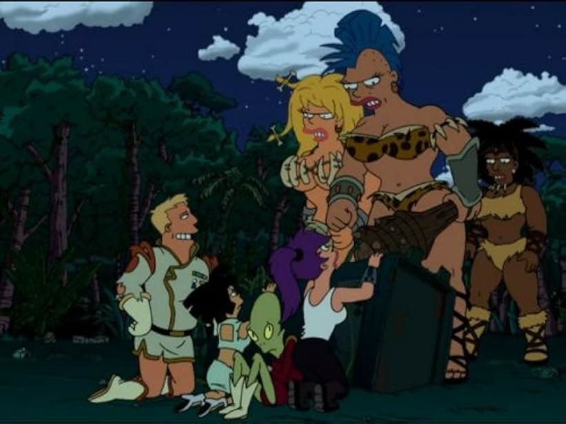 Katey Sagal, Maurice LaMarche, Tress MacNeille, Lauren Tom, and Billy West in Futurama (1999)