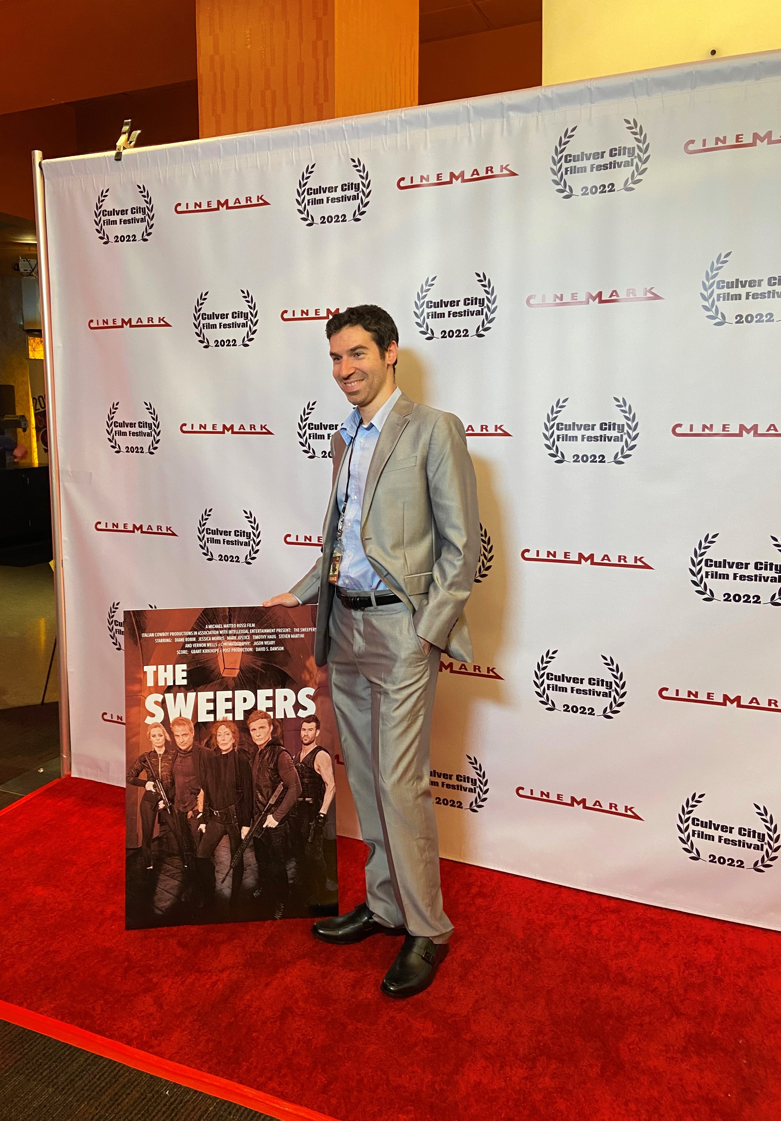 At the film festival premiere of "The Sweepers" at the Culver City Film Festival