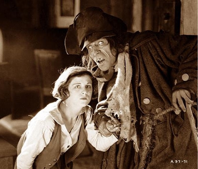 Lon Chaney and Shirley Mason in Treasure Island (1920)