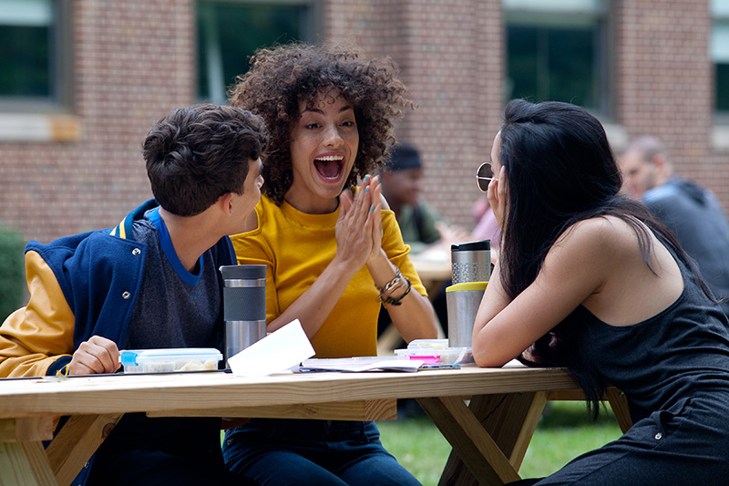 Paulina Singer, Tyler Alvarez, and Lana Condor in High School Lover (2017)