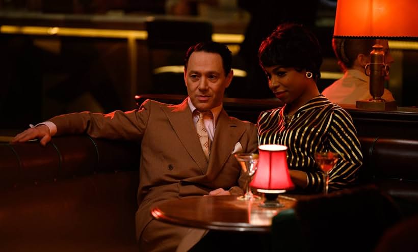 Reece Shearsmith and Pippa Bennett-Warner in See How They Run (2022)