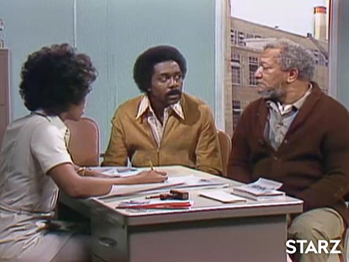 Redd Foxx, Lillian Lehman, and Demond Wilson in Sanford and Son (1972)