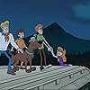 Matthew Lillard, Grey Griffin, Frank Welker, and Kate Micucci in Be Cool, Scooby-Doo! (2015)