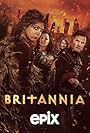 David Morrissey, Julian Rhind-Tutt, Annabel Scholey, and Eleanor Worthington-Cox in Britannia (2017)